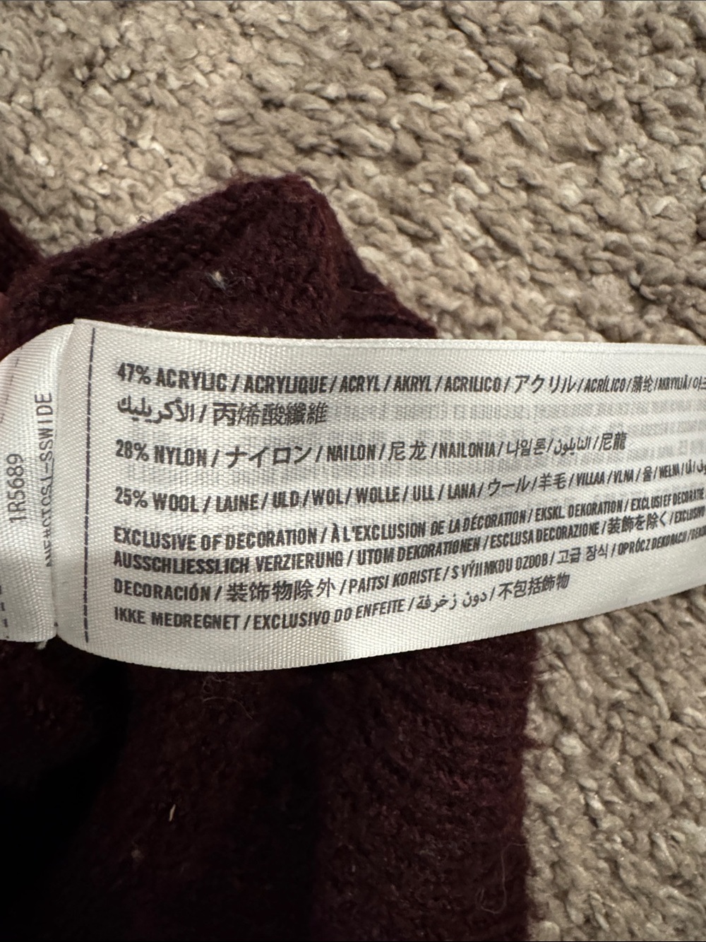 Set of 3 Abercrombie & Fitch XS V-Neck Sweaters - Teal, Navy, Burgundy - Picture 5 of 5